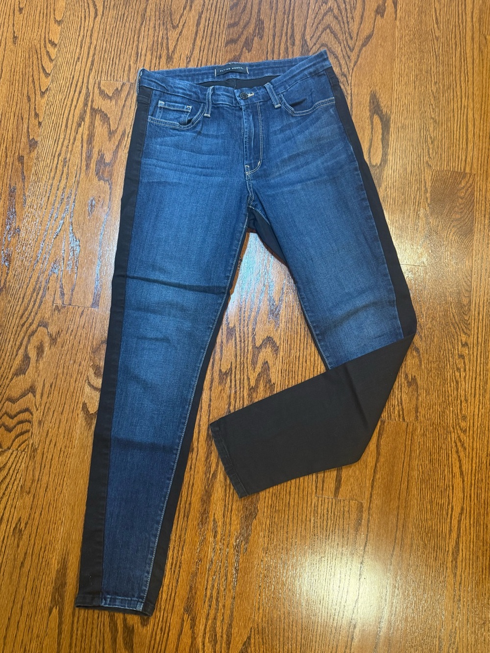 Flying Monkey Women’s Two-Tone Skinny - Denim Front w/ Black Back - so cool!!